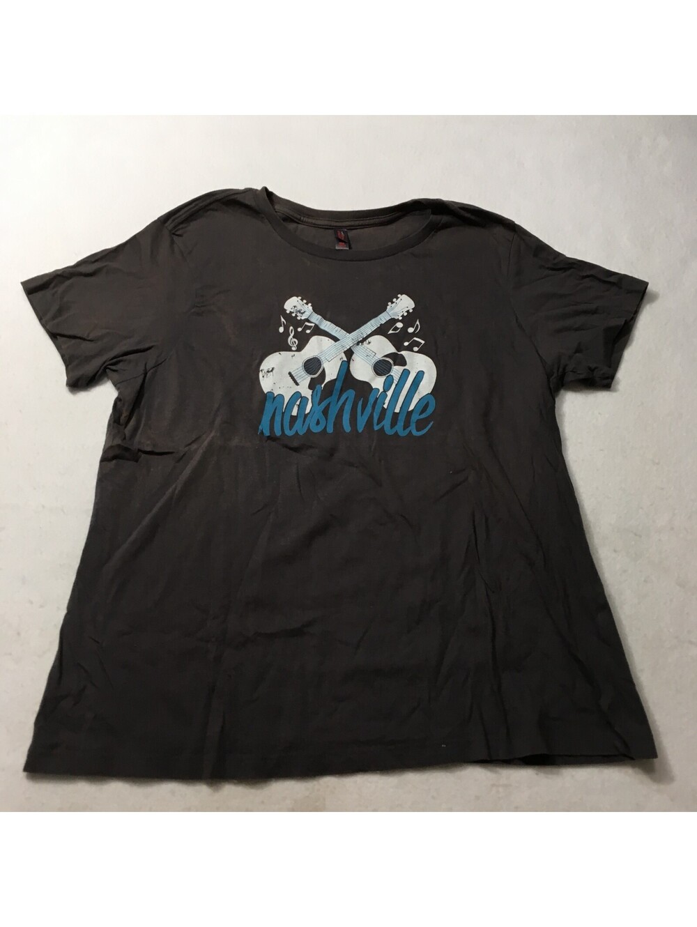 Nashville T Shirt Mens XXL charcoal Graphic